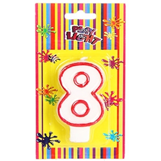 Picture of Tortes svecīte 7cm Cipars 8