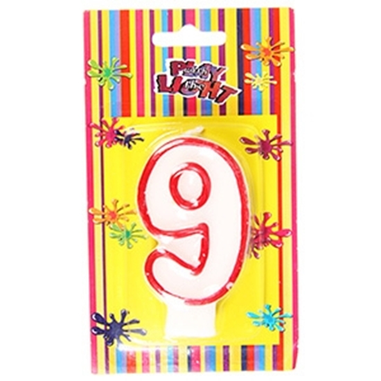 Picture of Tortes svecīte 7cm Cipars 9