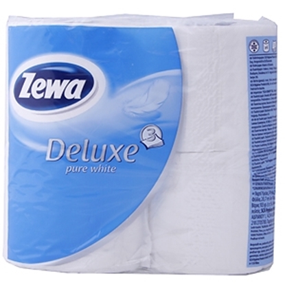 Attēls no Tual.papīrs Zewa Deluxe Pure White 4ruļļi balts