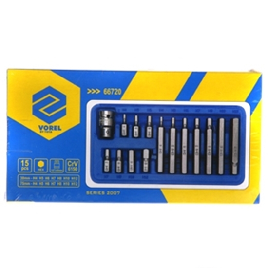 Picture of Uzgaļu komplekts 15gab. HEX CrV