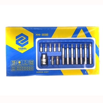 Attēls no Uzgaļu komplekts 15gab. Torx CrV