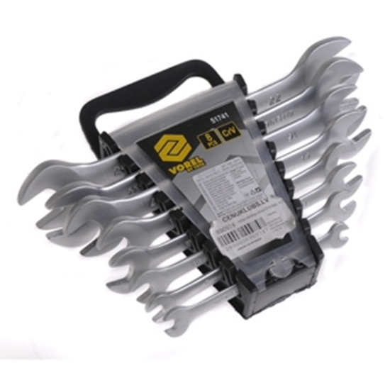 Изображение Uzgriežņu atsl. komplekts CrV 8gab. 6-22mm