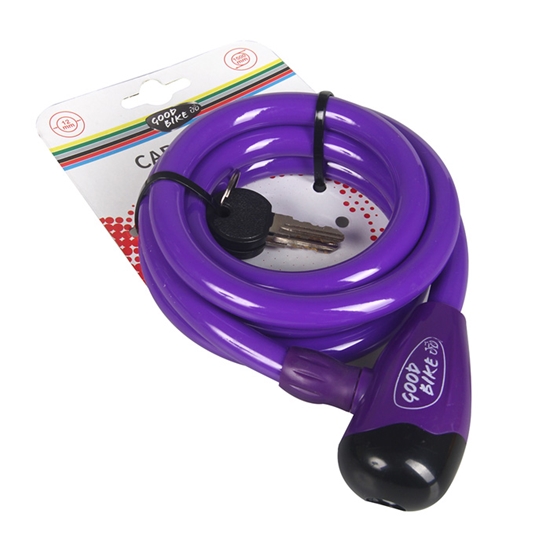 Picture of Velo saslēdzējs SECURITY LOCK, 12x1500mm 2atslēgas