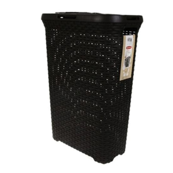 Picture of Veļas grozs Style Rattan 40l tumši brūns 45x27x62cm