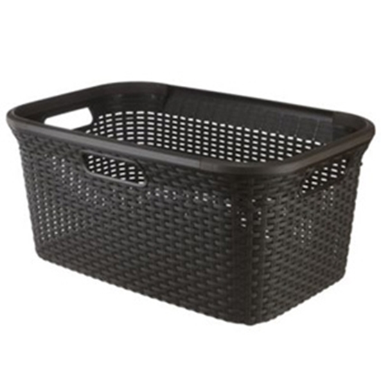 Picture of Veļas grozs Style Rattan 45L tumši brūns 27x38x60cm