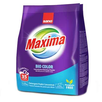 Attēls no Veļas pulv.Maxima Bio Color 1.25kg 35MR