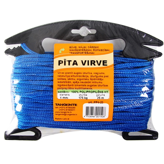 Picture of Virve PP pīta d4mm 25m ar turētāju, krāsaina
