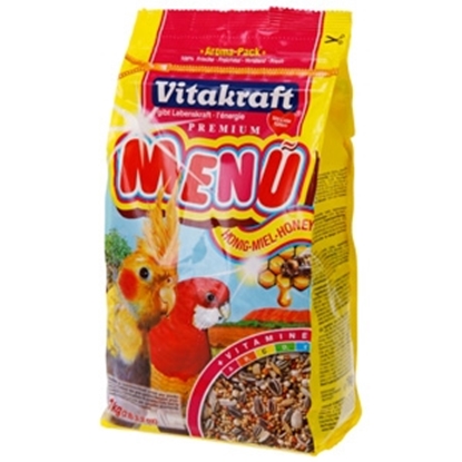 Attēls no Vitakraft- Menu vidējiem papagaiļiem 1kg