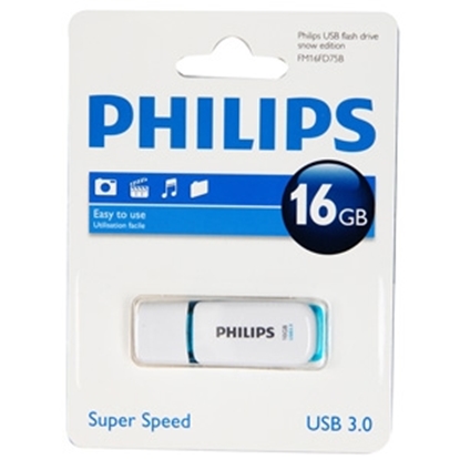 Attēls no Zibatmiņa Philips USB 3.0 16GB Snow Edition zila