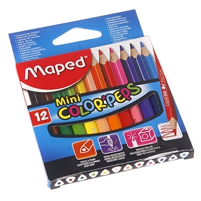 Attēls no Krāsu zīmuļi Maped Color`Peps Mini 12-krāsas