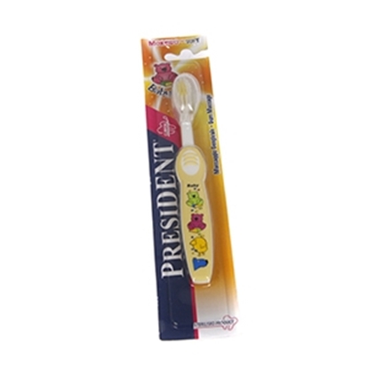 Attēls no Zobu birste President  Baby 0-4gadi mīksta