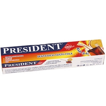 Attēls no Zobu pasta President Kids Cola 3-6gadi 50ml
