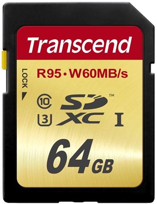 Attēls no Transcend SDXC              64GB Class 10 UHS-I U3 Ultimate