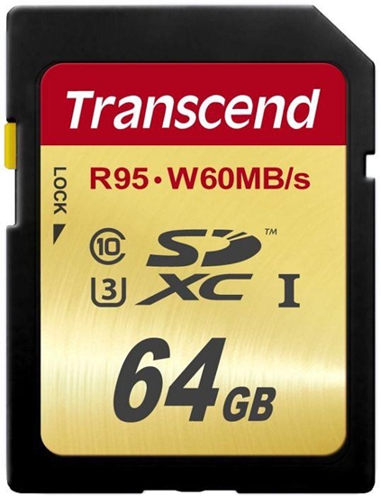 Picture of Transcend SDXC              64GB Class 10 UHS-I U3 Ultimate