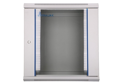 Picture of Szafka wisząca rack 12U 600x450 szara szklane drzwi 