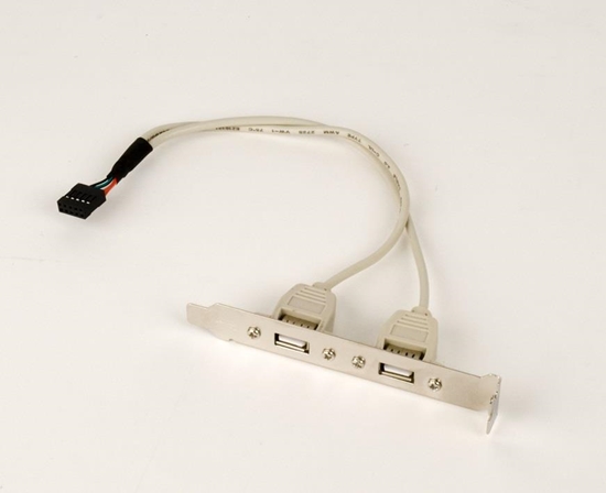 Picture of Gniazdo USB X2 na śledziu