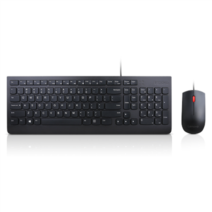 Picture of Lenovo 4X30L79925 keyboard Mouse included USB QWERTY Lithuanian Black