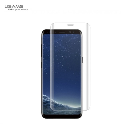 Picture of Usams US-BH334 2.5D 0.33mm 9H Premium Arc Edge noapaļots Aizsargstikls priekš Samsung Galaxy S8 (G950) Caurspīdīgs (uz visu ekrānu)