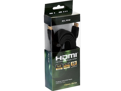 Attēls no Kabel Blow HDMI - HDMI 5m brązowy (92-608#)