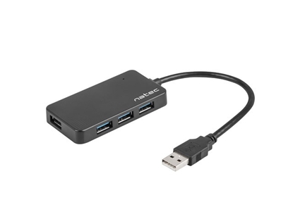 Picture of Koncentrator USB 4 porty Moth USB 3.0 czarny 