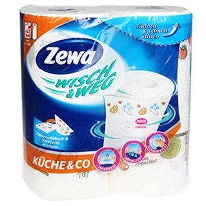 Picture of Papīra dvieļi Zewa Tad Extra Design 2gab.