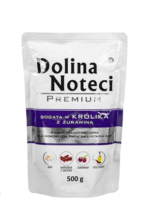 Picture of DOLINA NOTECI Premium Rich in rabbit with cranberries - Wet dog food - 500 g