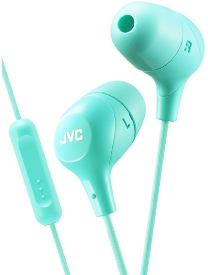 Изображение JVC HA-FX38M-G-E Marshmallow Headphones with remote & microphone Green