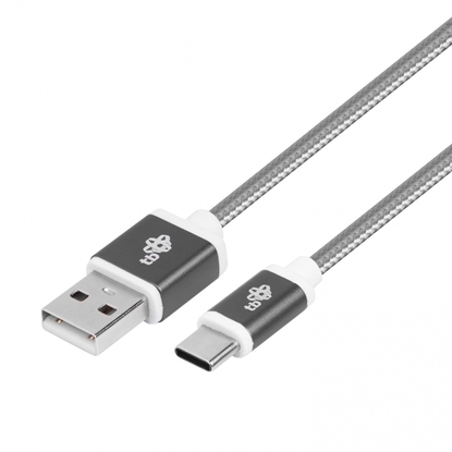 Attēls no Kabel USB-USB C 1.5m szary sznurek