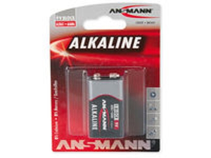 Picture of 1 Ansmann Alkaline 9V block red-line