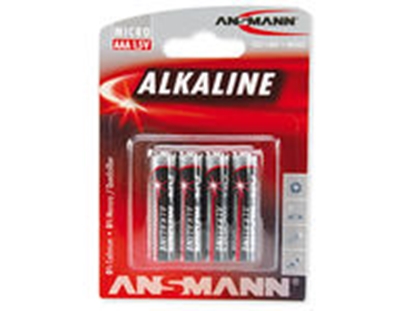 Picture of 1x4 Ansmann Alkaline Micro AAA LR 03 red-line