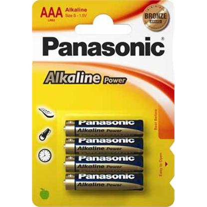 Attēls no 12x4 Panasonic Alkaline Power Micro AAA LR03