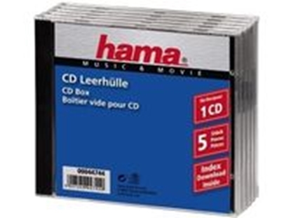 Изображение 1x5 Hama CD-Box Jewel-Case 44744