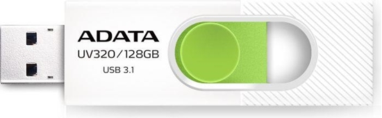 Изображение ADATA UV320 128GB USB 3.1 (3.1 Gen 2) Type-A Green, White USB flash drive