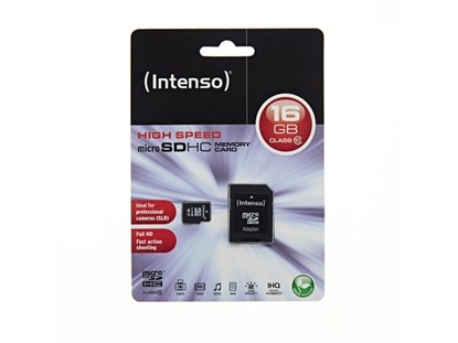 Attēls no Intenso microSDHC           16GB Class 10