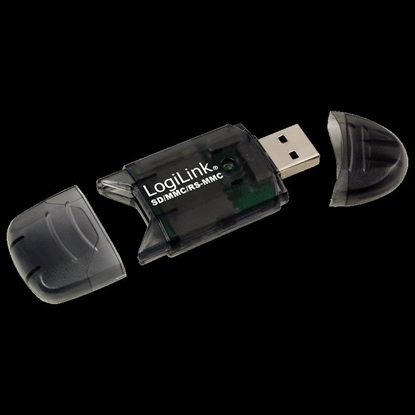 Attēls no Logilink | Cardreader USB 2.0 Stick external for MMC, RS-MMC, SD and SD HC