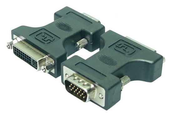 Изображение LogiLink® DVI Adapter DVI-I female - VGA DSUB male  | Logilink | Vga to dvi adapter | Black | HD DSUB 15-pin male | DVI-D (24+5) female