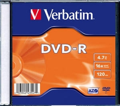 Attēls no Matricas DVD-R AZO Verbatim 4.7GB 16x, 20 Pack Slim