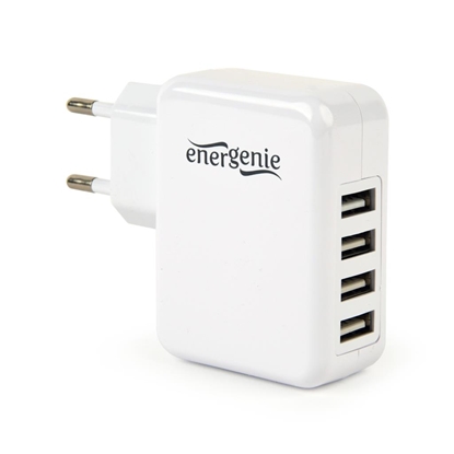 Изображение Energenie 4-port Universal USB 3.1A White