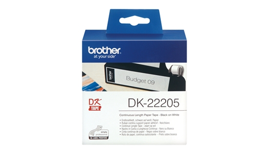 Picture of Brother Continuous Paper Tapes 6,2cmx30,5m  white      DK-22205