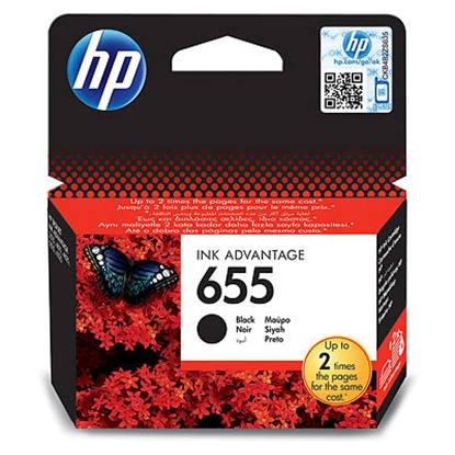 Attēls no HP 655 Black Original Ink Advantage Cartridge