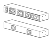 Picture of APC AP6120A power distribution unit (PDU) 7 AC outlet(s) 0U/1U Black