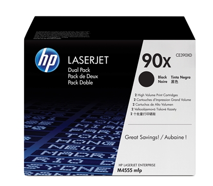 Attēls no HP Toner CE 390 XD Twin Pack black No. 90 X