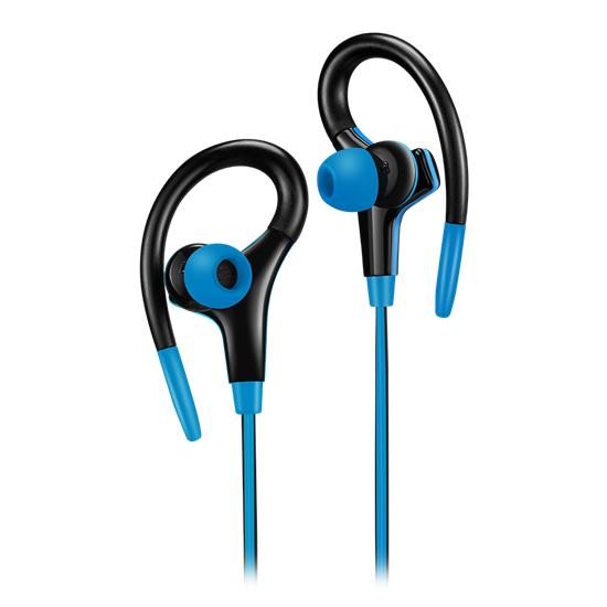Picture of CANYON   Stereo sport earphones with microphone, cable length 1.2m, Blue
