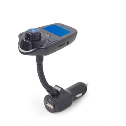 Изображение Gembird Bluetooth car kit with FM-radio transmitter Black