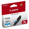 Picture of Canon CLI-551XL C w/sec ink cartridge 1 pc(s) Original High (XL) Yield Photo cyan