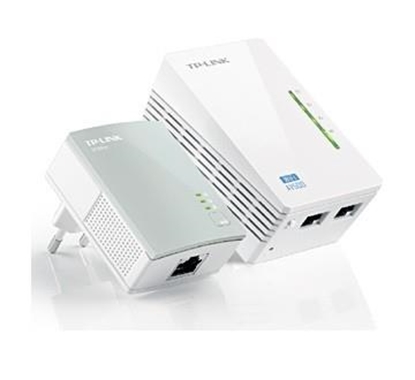 Picture of TP-Link TL-WPA4220 KIT PowerLine network adapter 300 Mbit/s Ethernet LAN Wi-Fi White 1 pc(s)