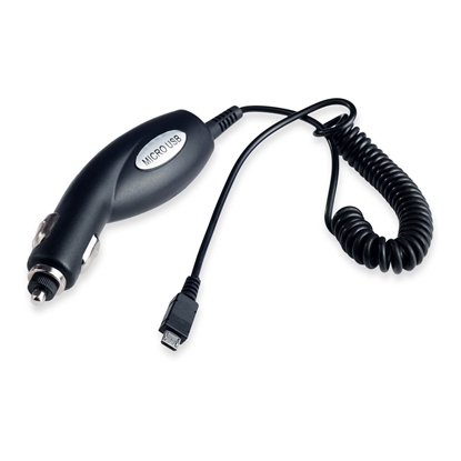Attēls no ATX Platinum Premium Car charger 12 / 24V / 1A + Micro USB cable Black (Red Blister)
