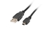 Picture of Kabel USB Lanberg USB-A - miniUSB 0.3 m Czarny (CA-USBK-10CC-0003-BK)