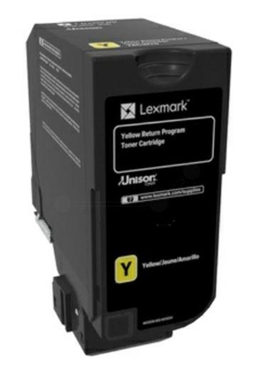 Изображение Lexmark 74C2HYE toner cartridge 1 pc(s) Original Yellow