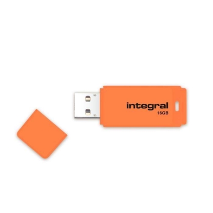 Attēls no Integral 16GB USB2.0 DRIVE NEON ORANGE USB flash drive USB Type-A 2.0